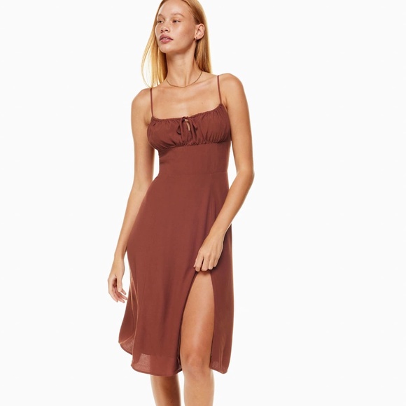 Sunday Best Brown Delilah Midi Dress - Picture 1 of 11